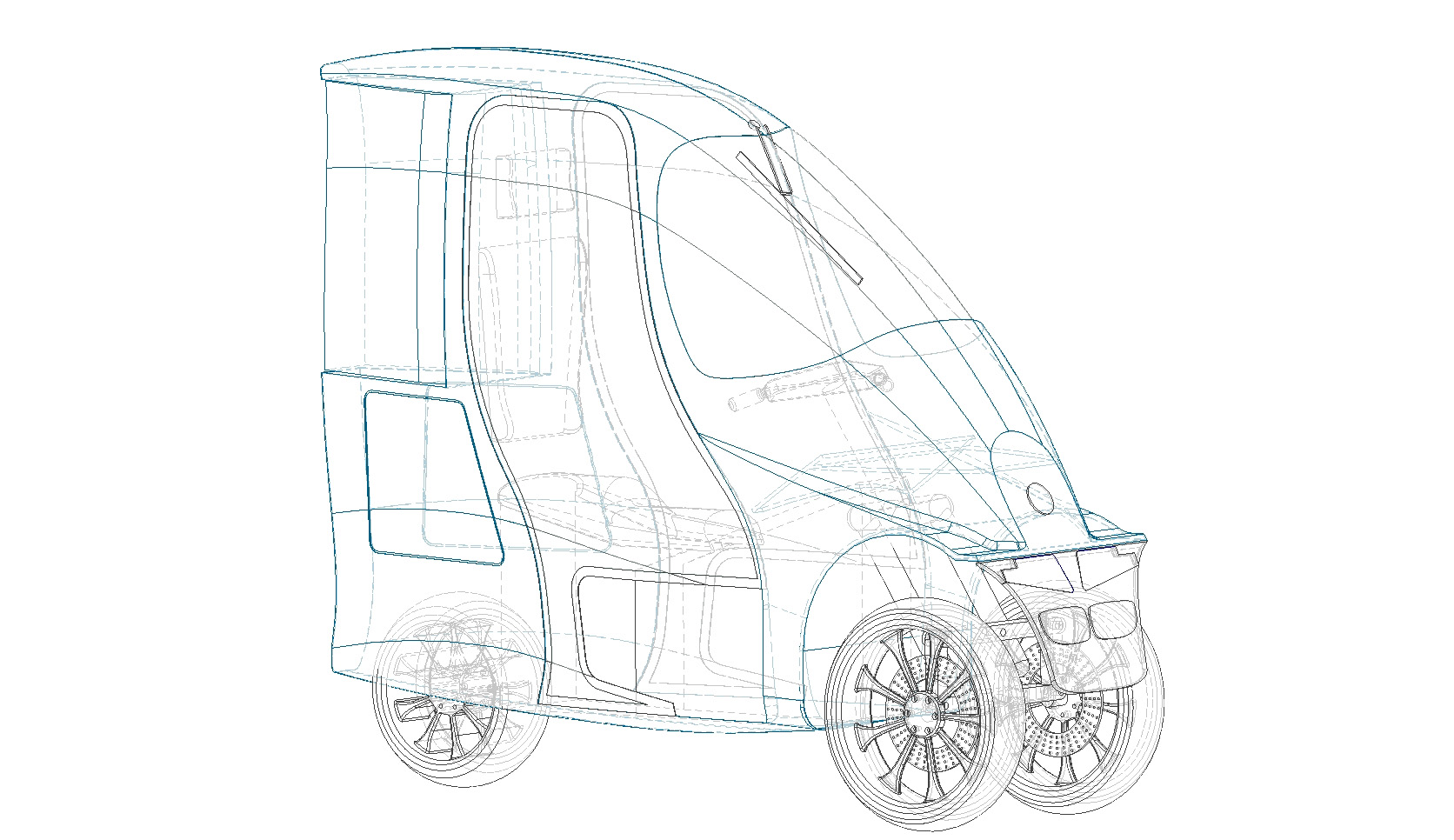 MT-Bike enclosed motorcycle concept