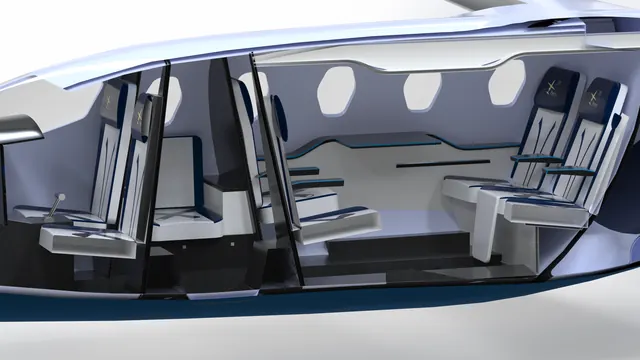 Aerodynamic Perfection outside, every Centimeter dedicated to Passenger Comfort inside