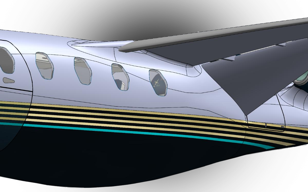 External coupling of fuselage and high-lift wing system
